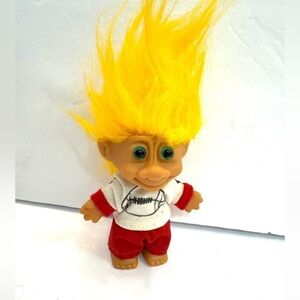 Vintage Troll Doll Yellow Hair Football Shirt